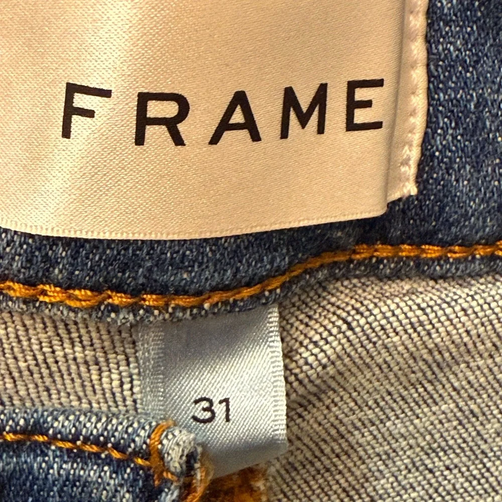 Frame Denim Blue Flare Jeans - Picture 3 of 4